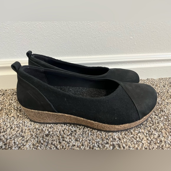 Stegmann Women's Sofie Wedge Slip-On Shoes Black Size 8 - Picture 2 of 9